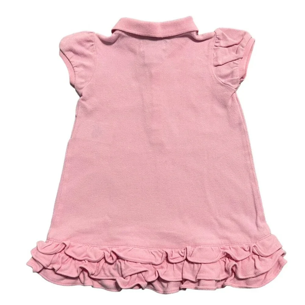 Ralph Lauren 9m Pink Ruffle Polo Dress & Bloomers